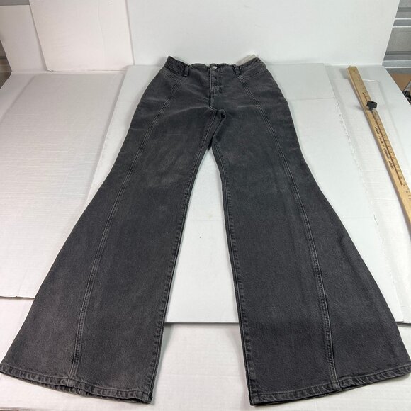 We The Free Jeans Women's 29x32* Florence High Rise Flare Black Denim Tag 30 - Picture 1 of 16